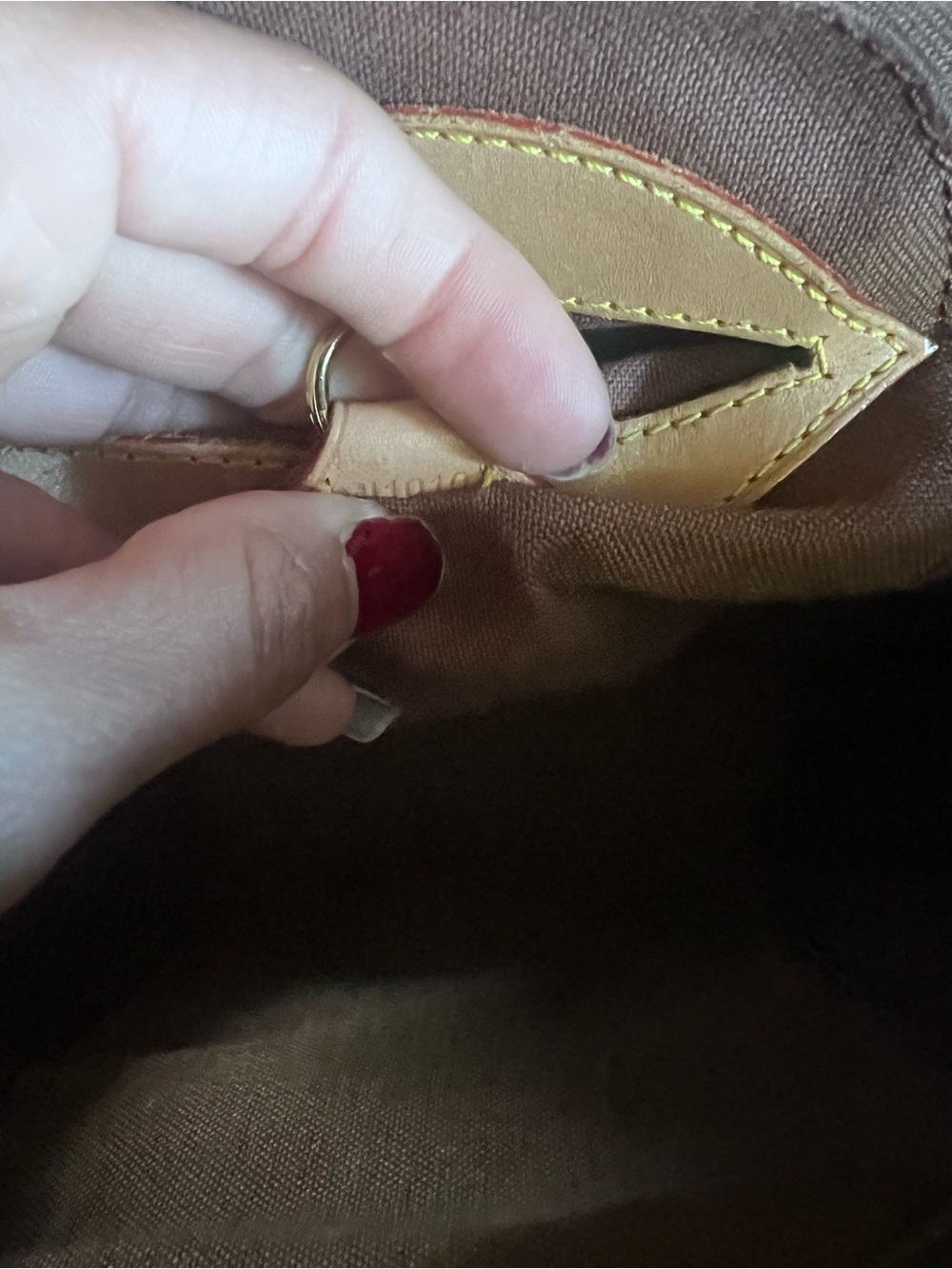 Louis Vuitton Monogram Canvas Dome Satchel with Tan Trim - Picture 4 of 16